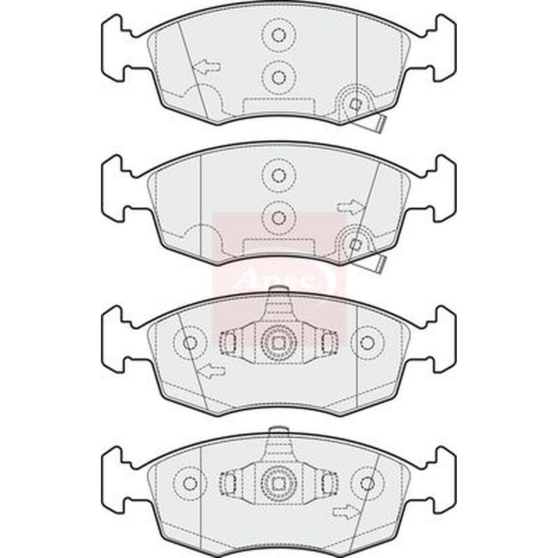 Apec Front Brake Pad Set PAD1933