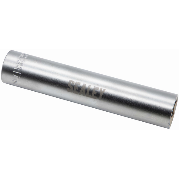 Sealey 3/8"Dr Extra-Deep Hex Socket 17mm (120mmL)