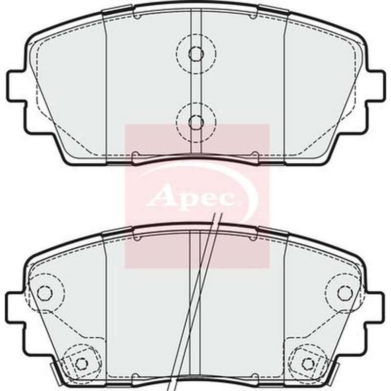 Apec Front Brake Pad Set PAD1877