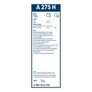 Bosch Aerotwin Wiper Blade 265mm — A275H OE A2058200545