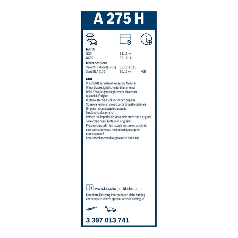 Bosch Aerotwin Wiper Blade 265mm — A275H OE A2058200545