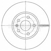 Borg & Beck 2 x Vented Front Brake Discs BBD5493