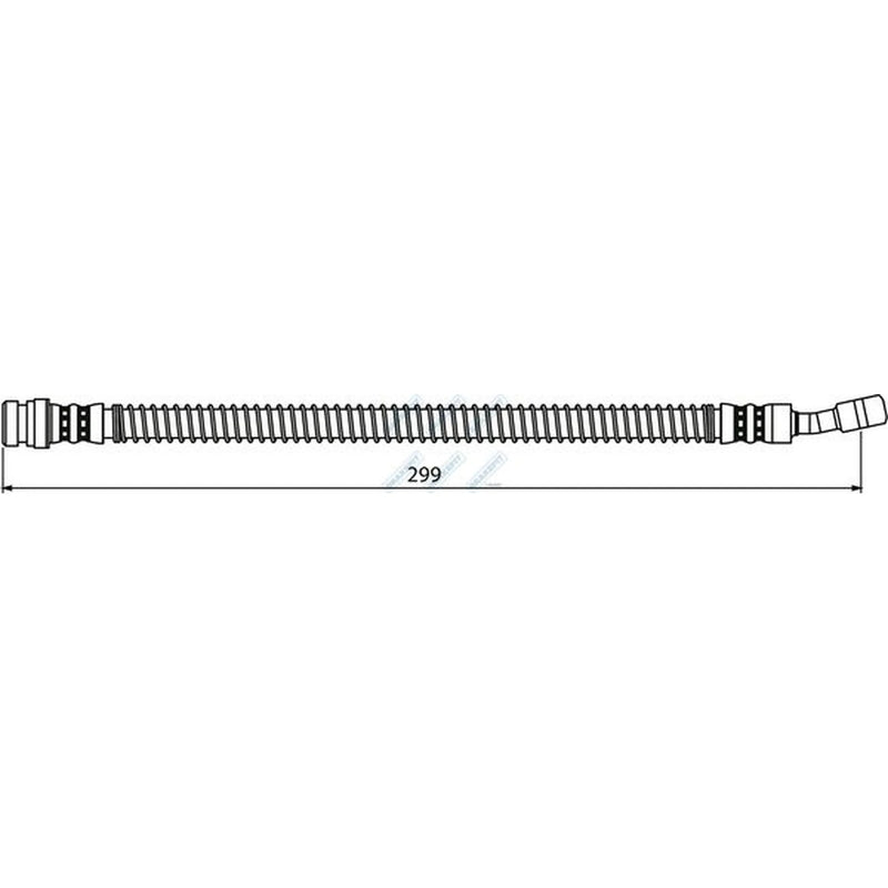 Apec Brake Hydraulic Hose Line Front BHO4210