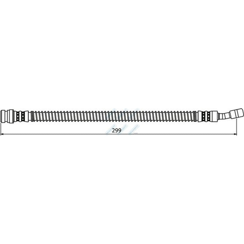 Apec Brake Hydraulic Hose Line Front BHO4210