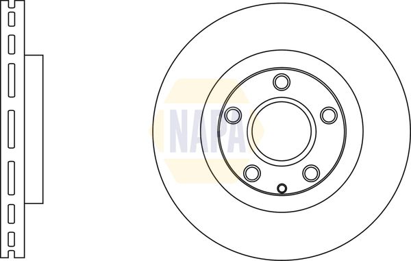NAPA Front Brake Vented Discs & Pads fits MAZDA