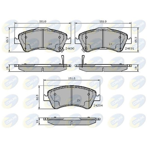 Comline 4 x Front Brake Pad Set CBP31588