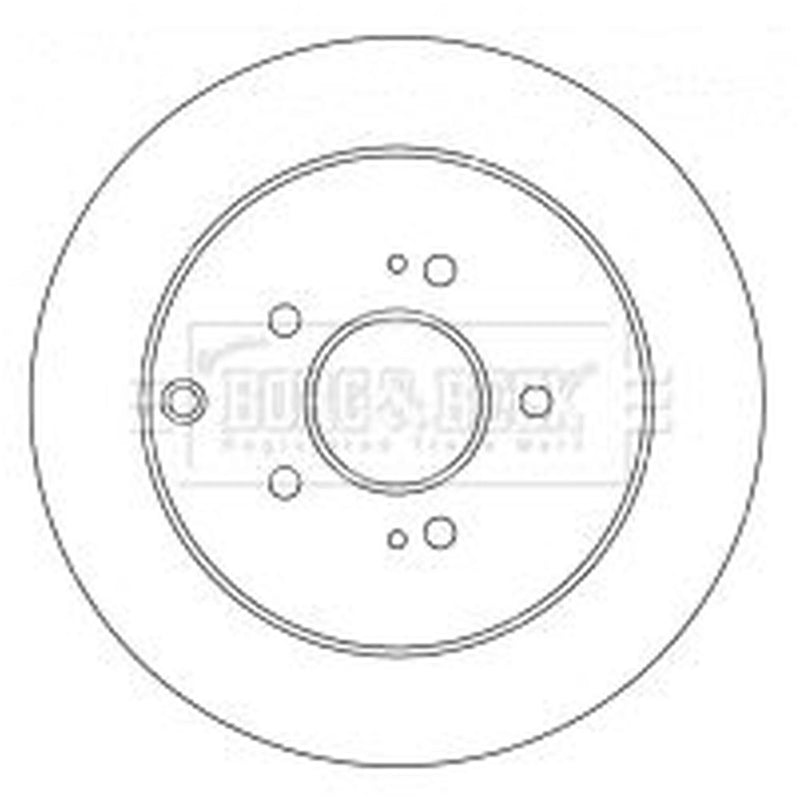 Borg & Beck 2 x Solid Rear Brake Discs BBD4539
