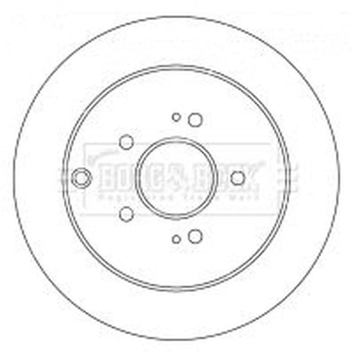 Borg & Beck 2 x Solid Rear Brake Discs BBD4539