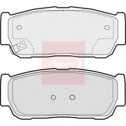 Apec Rear Brake Pad Set PAD1380