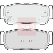 Apec Rear Brake Pad Set PAD1380