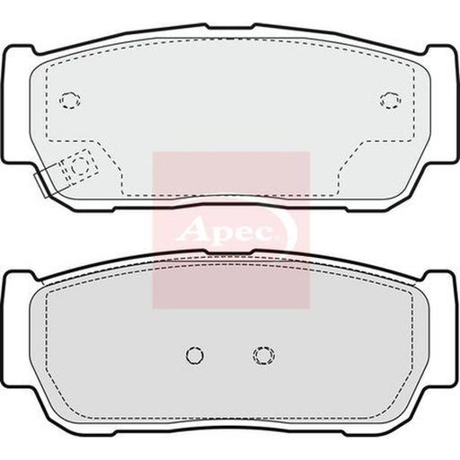 Apec Rear Brake Pad Set PAD1380