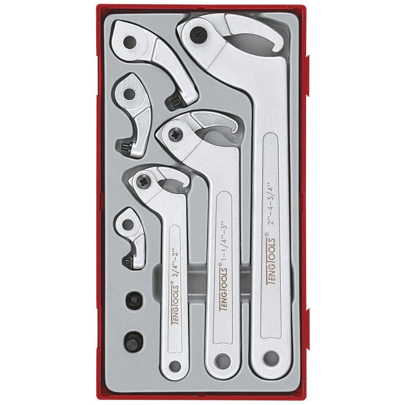 Teng Tools Hook & Pin Wrench Set TT1 8 Pieces