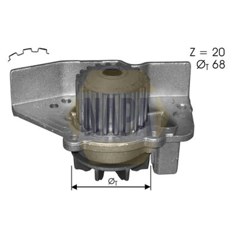 NAPA Engine Cooling Water Pump NWP1546