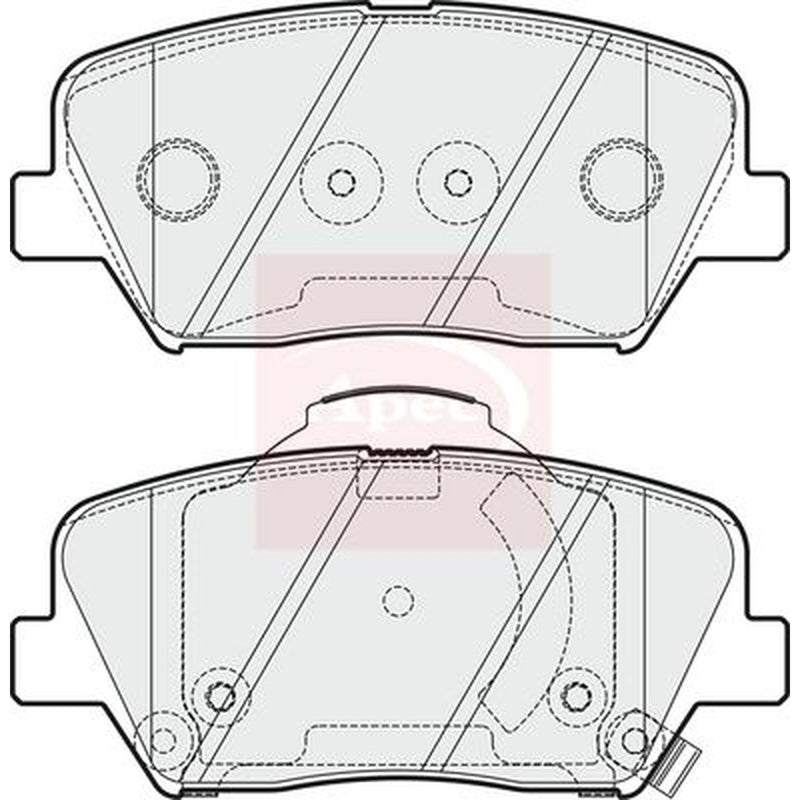 Apec Front Brake Pad Set PAD1979