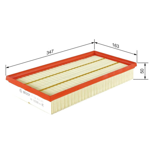 Bosch Car Air Filter S0614 Fits Land Rover Range Rover Sport Sdv6 - 3.0 - 14- F0 Bosch  - Town Parts