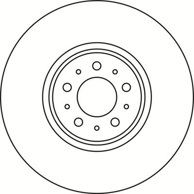 Abtex 2 x Vented Front Brake Discs BD1154V