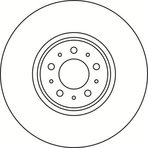 Abtex 2 x Vented Front Brake Discs BD1154V