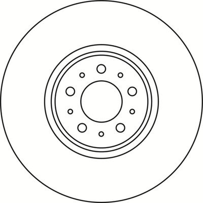 Abtex 2 x Vented Front Brake Discs BD1154V