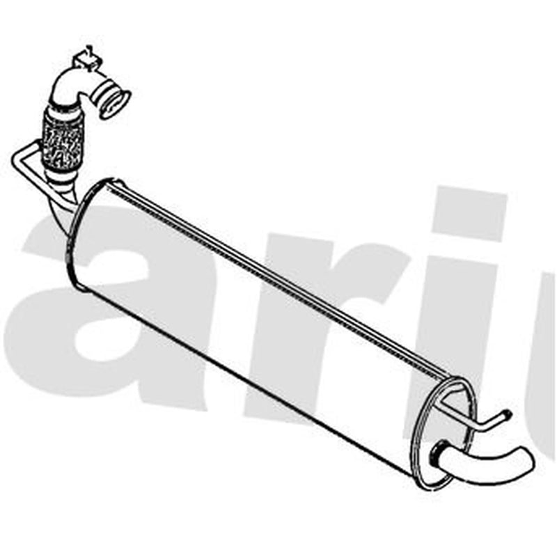 Klarius Box With Tail Pipe Rear RN1031B