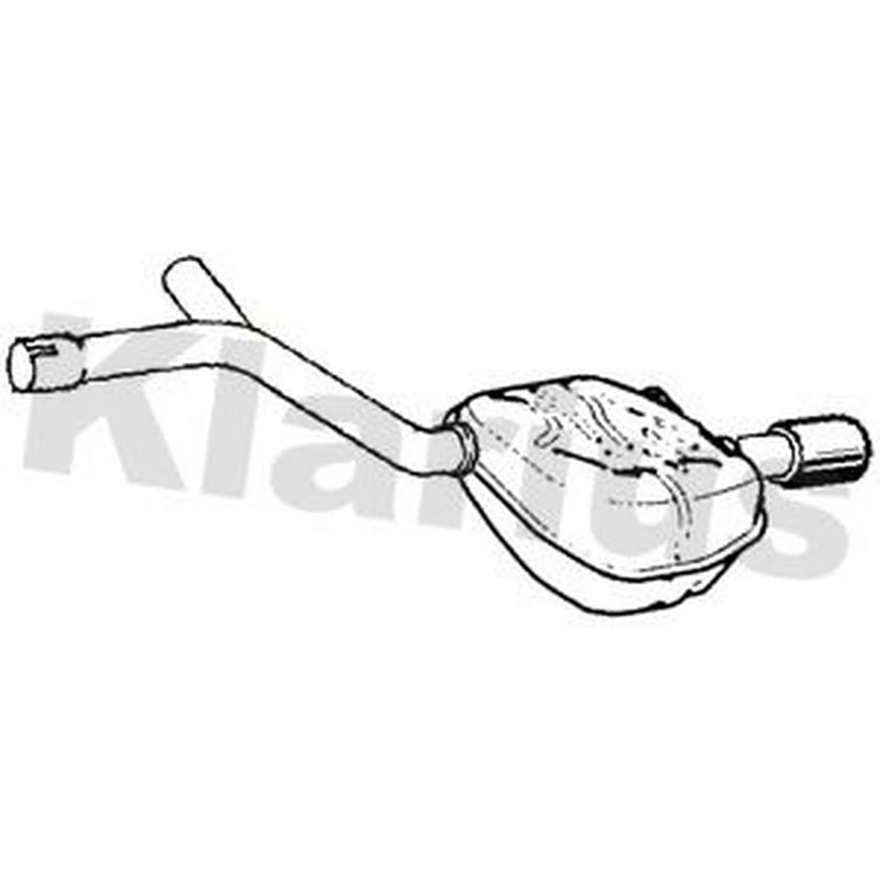 Klarius Box With Tail Pipe Left Rear FE1211J