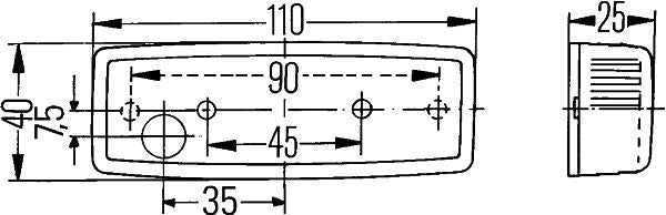 Hella 2SA 006 717-007 Tail Light