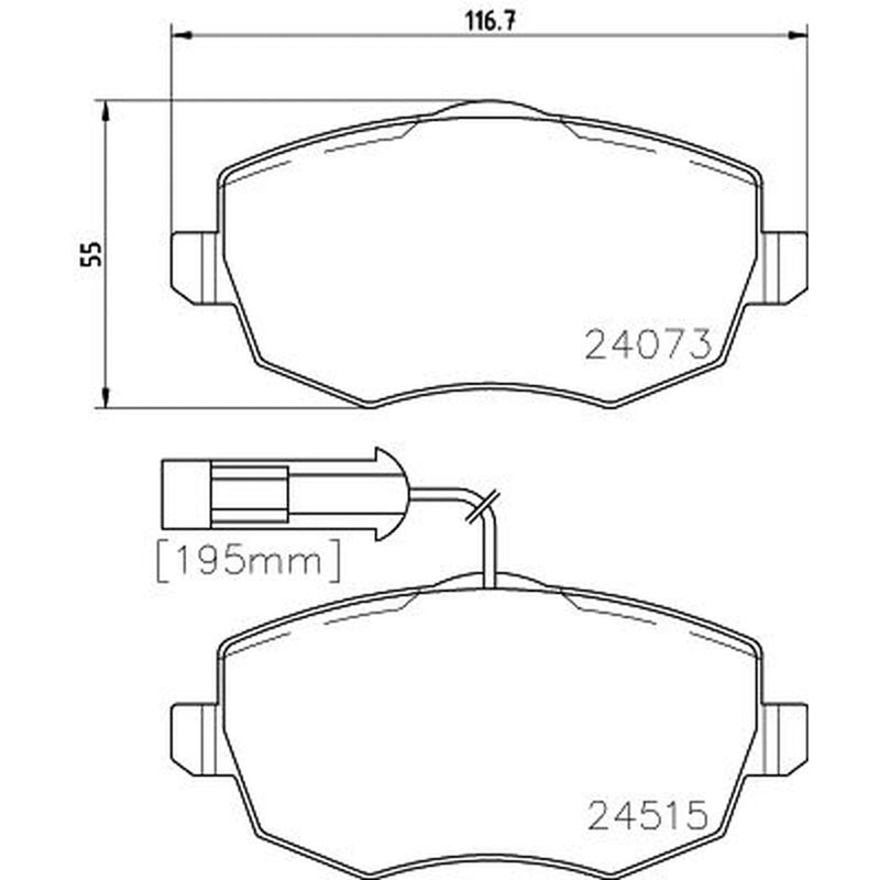 Mintex Brake Pad Set MDB2856
