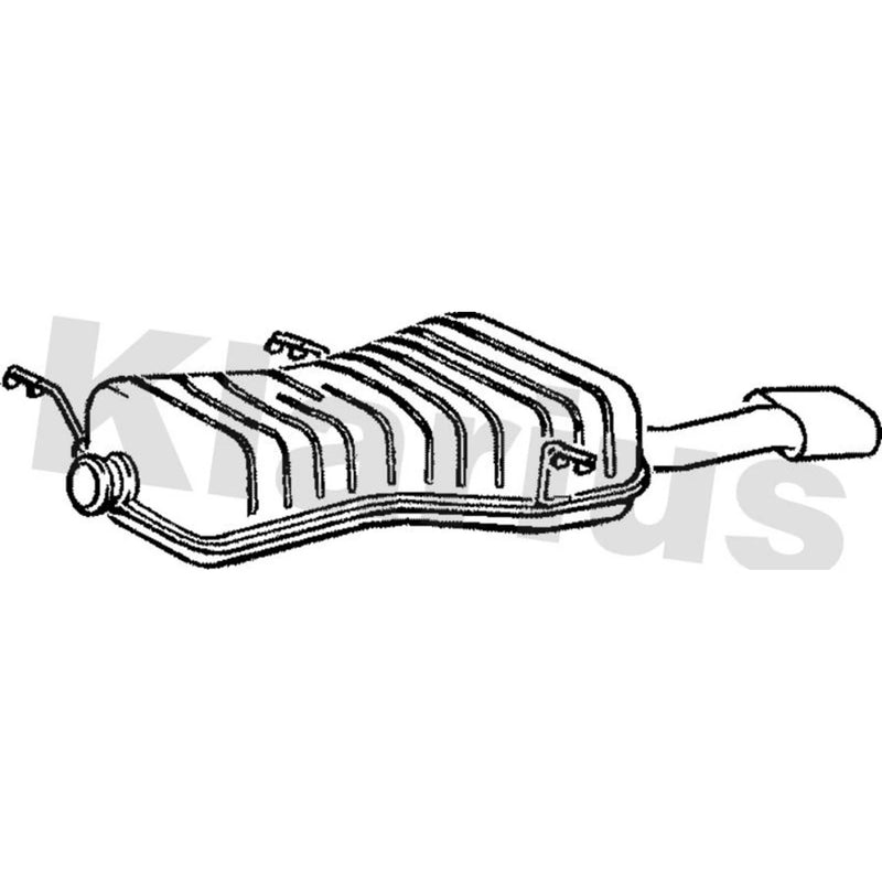Klarius Box With Tail Pipe Rear PG466L