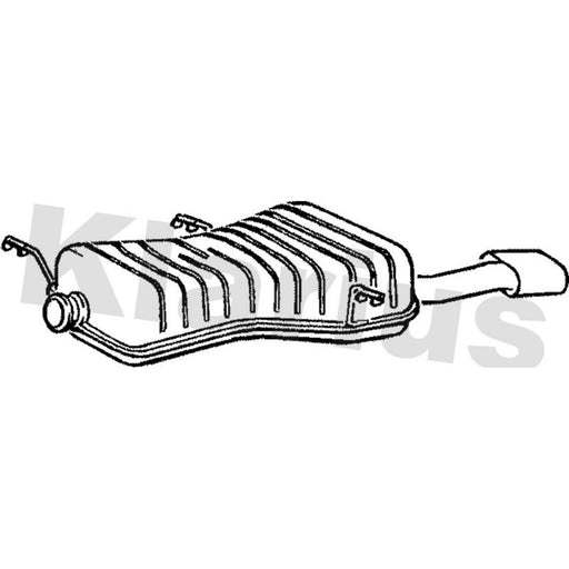 Klarius Box With Tail Pipe Rear PG466L