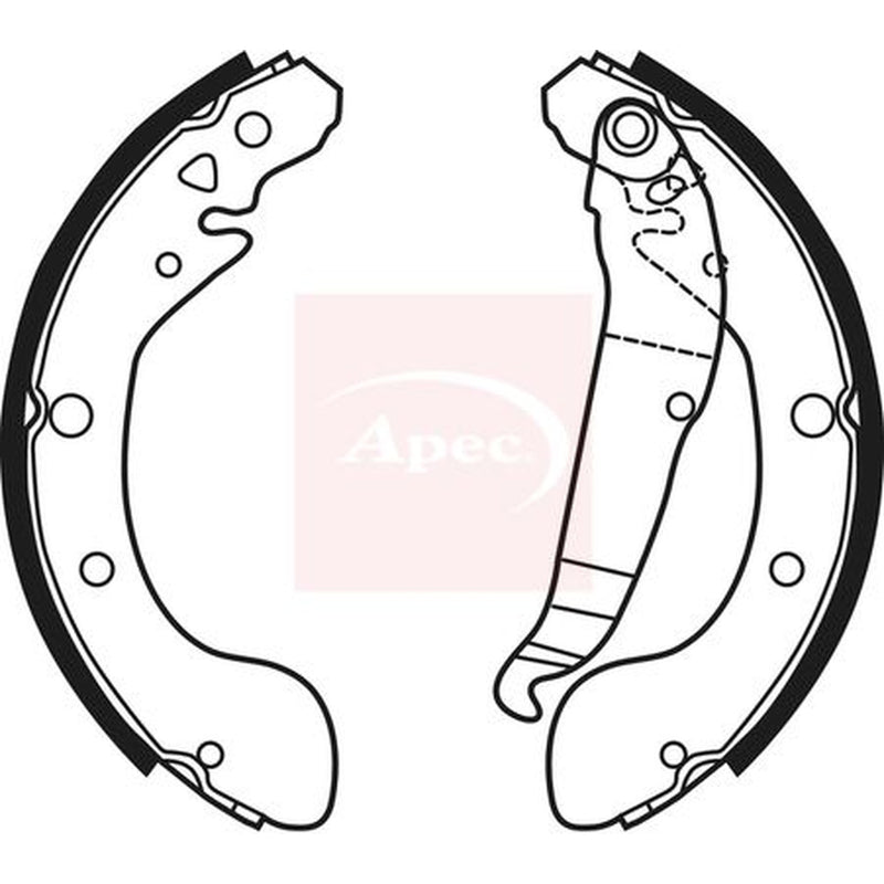 Apec Brake Shoe Set Axle Kit SHU770