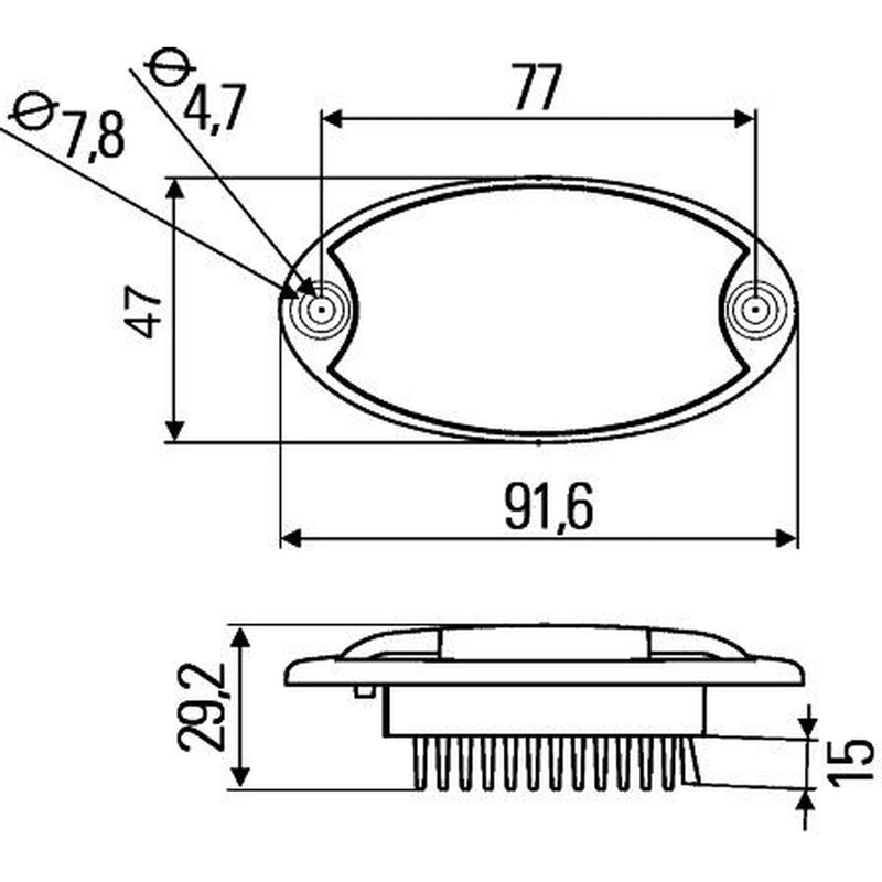 Hella Interiorlamp MD24 2JA Interior 2JA 343 570-001 24948255 2JA 343 570-001