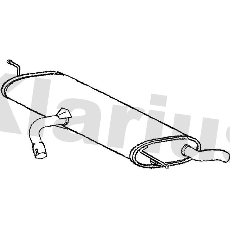 Klarius Box With Tail Pipe Rear SE160K