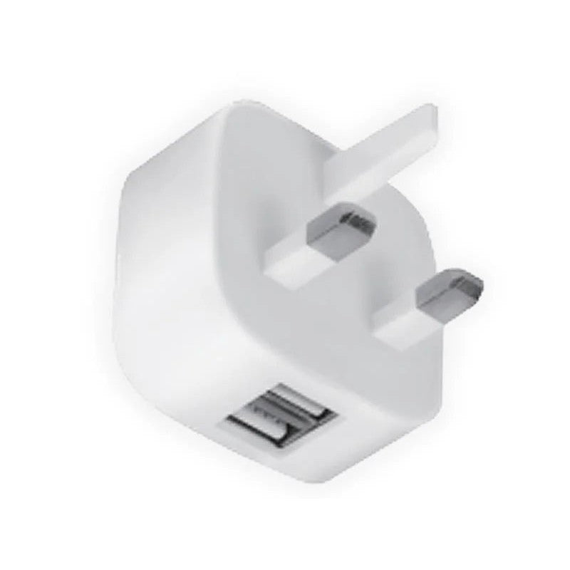 Dencon Dual USB UK Charger Plug 240V AC White 7099 - 7099
