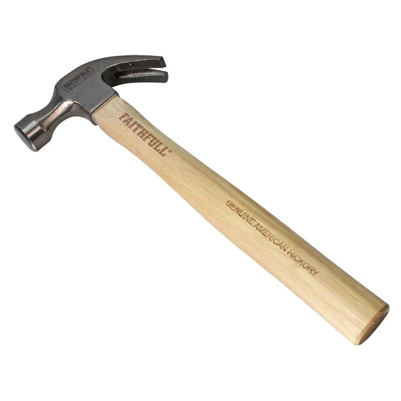 Faithfull Claw Hammer Hickory Shaft 567g (20oz) - FAICAH20