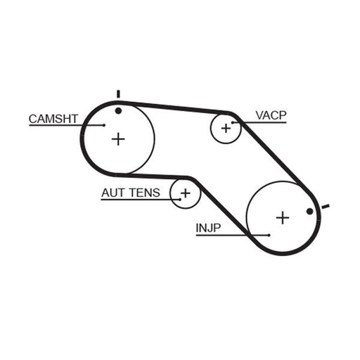 Gates Timing Belt Cambelt 79 Teeth 5504XS