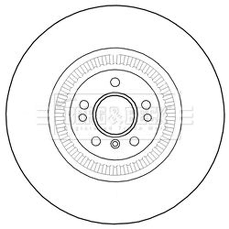 Borg & Beck 2 x Vented Front Brake Discs BBD5984S