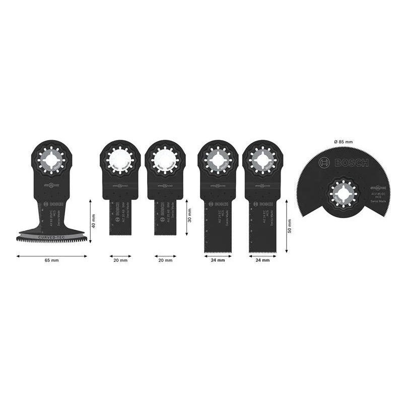 Bosch Powertool Accessories Wood & Soft Metal Set, 6 Piece - 2.608.669.334