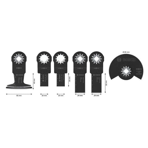 Bosch Powertool Accessories Wood & Soft Metal Set, 6 Piece - 2.608.669.334