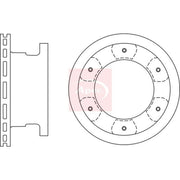 Apec 2 x Vented Rear Brake Discs DSK2743