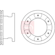 Apec 2 x Vented Rear Brake Discs DSK2743