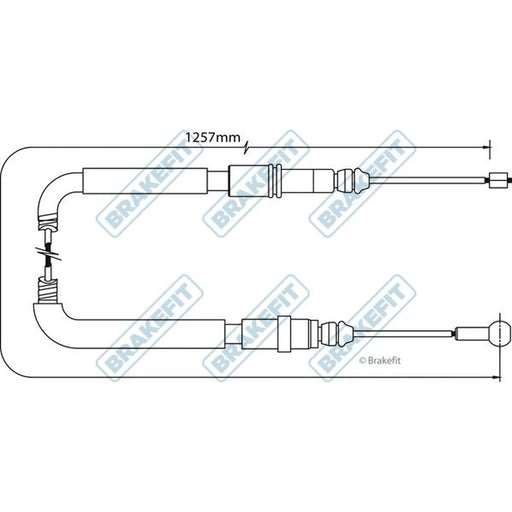 Apec Handbrake Cable Left Rear BBC3058