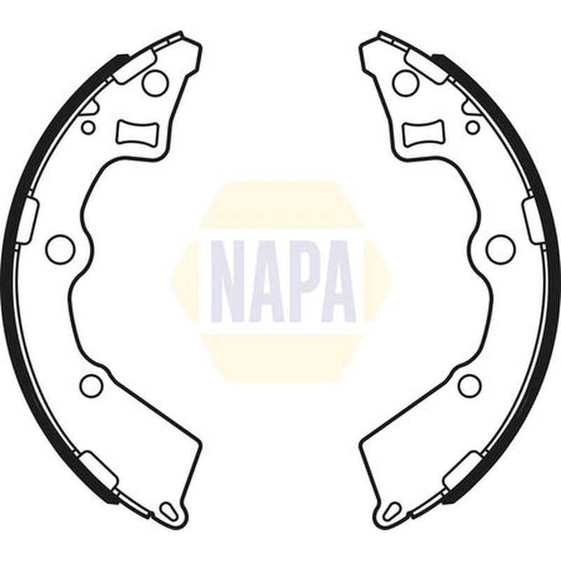NAPA Brake Shoe Set Axle Kit NBS1064
