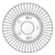 Key Parts 2 x Vented Front Brake Discs KBD4495