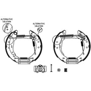 Mintex Brake Shoe Set Axle Kit MSP154