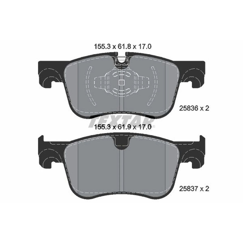 Textar Brake Pad Set 2583601