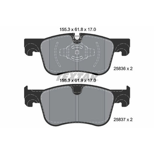 Textar Brake Pad Set 2583601