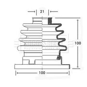 Borg & Beck Drive Shaft Bellow Kit Rear Left BCB2312