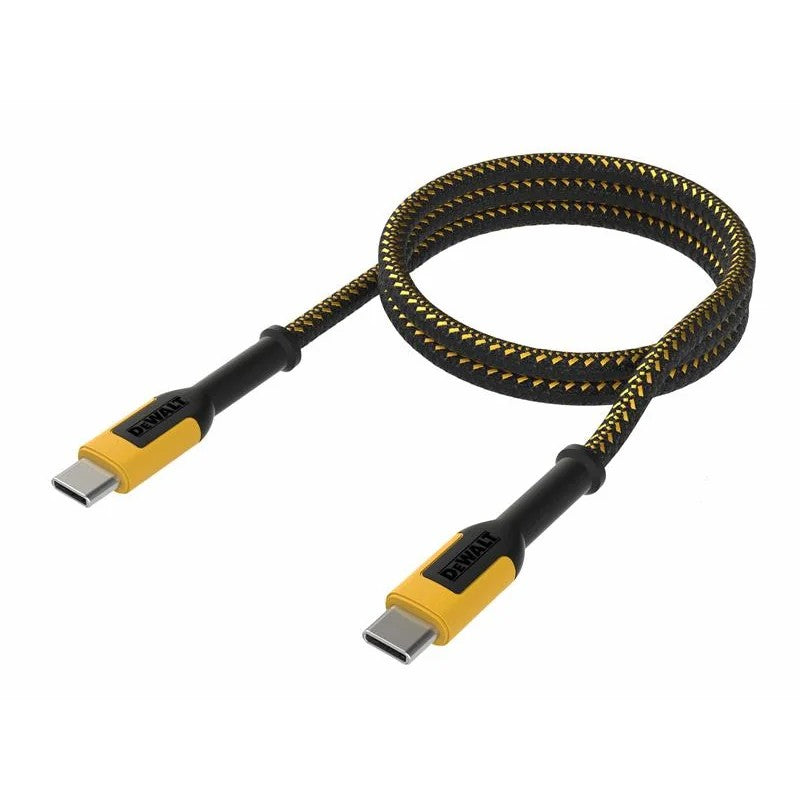DEWALT Telecoms USB C to USB C 100W Reinforced Charging Cable 1.8m (6ft)