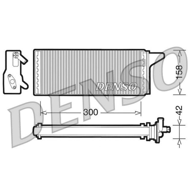 Denso Heater Matrix Core Heat Exchanger DRR12001