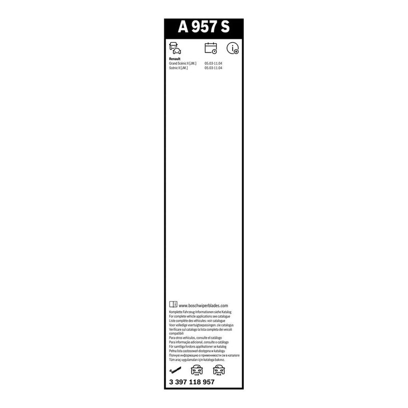 Bosch Aerotwin lateral installation Wiper Blade Set 650mm + 550mm — A957S