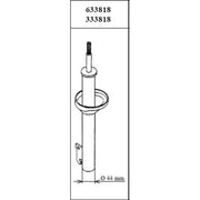 KYB Shock Absorber Damper Strut Front 333818